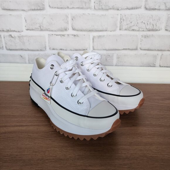 ⭐Converse Run Star Hike Canvas Platform Sz 7.5 Mens Shoes Sneakers White 168817C - Picture 2 of 8